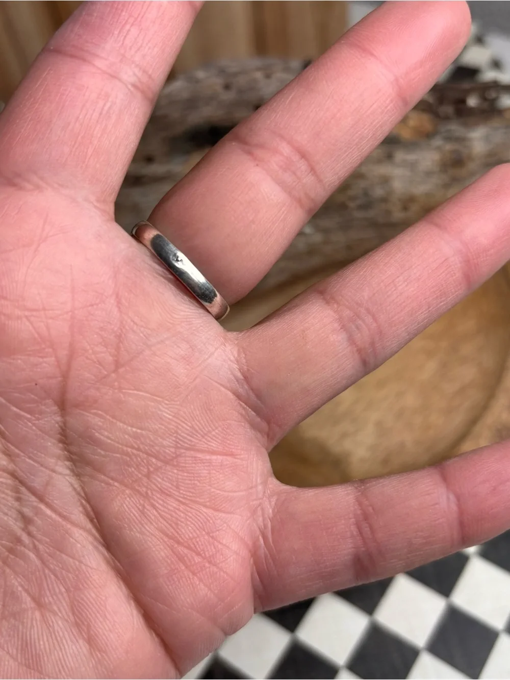 Hand Crafted Silver Floral Moonstone Ring - White Womens Size 8